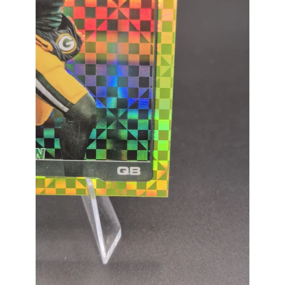 2025 Topps Chrome Jordan Love #109 Lime Green X-Fractor Green Bay Packers